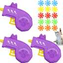 Sumind 18 Pieces Interactive Cat Fetch Tracking Toys With 5 Colors Flying Propellers for Indoor Pet Kitty Training Chasing (Purple)