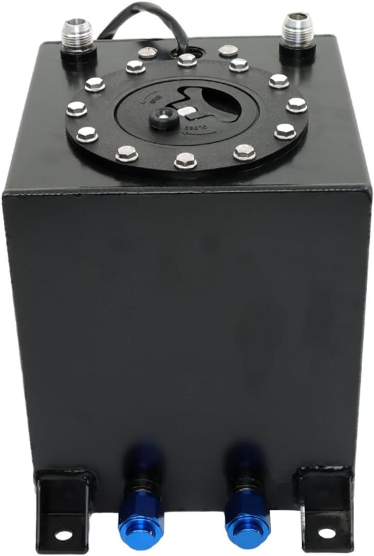 labwork Aluminum Fuel Tank Black 2.5 Gallon Drifting Fuel Cell Gas Tank+Level Sender Coated Aluminum Racing