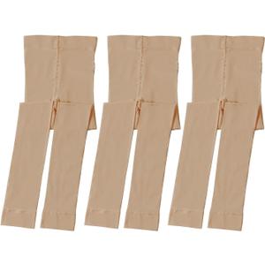 EPEIUS Ballet Tights for Girls Footless Dance Tights Toddler Ultra Soft School Stockings Kids Leggings Pantyhose 3-5 Years Nude 3 Pack