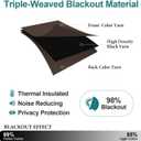 ChrisDowa Blackout Curtains 90 Inches Long 2 Panels Set for Living Room, Grommet Thermal Insulated Room Darkening Curtains for Bedroom (Brown, 52 x 90 Inch)