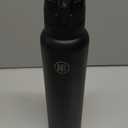 Han's Bottle Sports Water Bottle - 32 Oz, Straw Lid, Leak Proof, Vacuum Insulated Stainless Steel, Double Walled, Thermo Mug,Black (Balck)