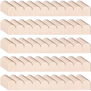 30PCS Unfinished Wood Trim Molding Decorative Scalloped Wood Trim Cute DIY Scalloped Edge Decorative Wood Molding for Home Wall Cabinet Shelf and Window Door