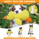 Dog Calming Duck Toy, 2026 New Interactive Plush Duck Toy with Quack Sound and Crazy Crinkle for Dogs Keep Busy, Soft Stuffed Calming Pillow for Puppy Reduce Boredom -Yellow, 17.7"x14.9"(L)