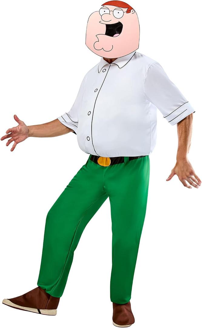 Rubies Adult Family Guy Peter Griffin Costume (White, XL)