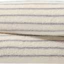 Set of 2 Striped Hand Towels – Soft, Absorbent Cotton for Bathroom & Kitchen, Vintage Look, Gentle for All Ages, 14” x 32‘’ (Ivory)
