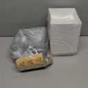 50 Pack Small Charcuterie Boxes with Clear Lids - To Go Paper Mini Charcuterie Box, Disposable Food Containers, 5Inch Dessert Boxes - Sandwich, Cookie, Sushi, Cake Slice, Strawberries (White)