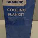 HOMFINE Cooling Blankets for Hot Sleepers - Summer Blanket Thin Lightweight Breathable Soft Double Side Enhanced Cooling for Bed Couch Sofa, Keep Cool for Night Sweats (Black, 90 x 90 inches)