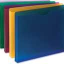 Smead Poly Expanding File Jacket, Straight-Cut Tab, 1 Expansion, Letter Size, Assorted Colors, 10 per Pack (89610)