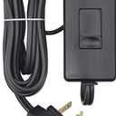 Leviton Table Top Plug in Lamp Dimmer for Dimmable LED, Halogen and Incandescent Bulbs, TBL03-10E, Black