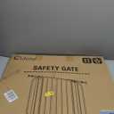 Baby Gate No Drilling, 29"-40" Auto Close Dog Gate Indoor for Doorways & Stairs, Pressure Mounted Adjustable Pet Gate, Easy Walk Through Child Gate for Children & Pets Stroller Friendly, White (29-40"Wide, 28"Tall)