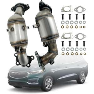 Rear Front Catalytic Converters Fit for Chevy Traverse For Buick Enclave V6 3.6L 2018 2019 2020 2021 674-068 674-067