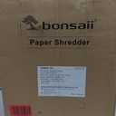 Bonsaii 12-Sheet Micro Cut Shredders for Home Office, 60 Minute P-4 Security Level Paper Shredder for CD, Credit Card, Mails, Staple, Clip, with Jam-Proof System & 4.2 Gal Pullout Bin C266-B