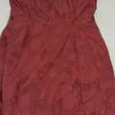 RIHOAS Wine Red Floral Tie Strap Mini Dress for Women,Sleeveless A-line Mini Party Club Dress Cocktail Homecoming Prom Short Dress XS
