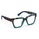 Women's Peeper Take a Bow Glasses- Teal Botanico +2.25