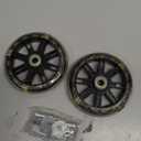 Mehome Flash Training Wheels for 12 Inch Kids BikeHeavy Duty Training Wheels for Single Speed Bicycle (Black)