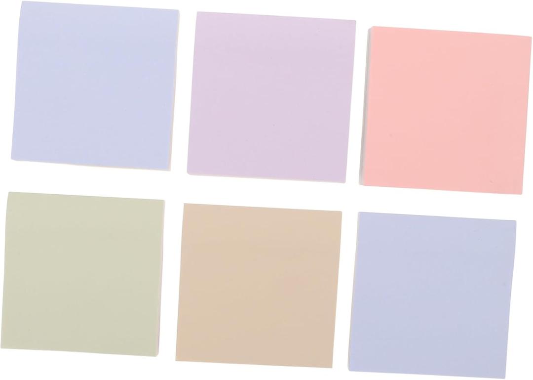 Housoutil 600Sheet Tearable Sticky Memo Pad Kawaii Notepad for Note Taking Classroom Office and Party Supplies Clean Adhesion Lightweight Easy to Carry