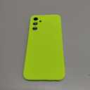 oakxco for Samsung Galaxy A25 5G Phone Case Liquid Silicone, Neon Bright Solid Color, Thin Slim Soft Rubber Gel Matte TPU Plain Simple Cover for Women Girl Cute, Lime Neon Green