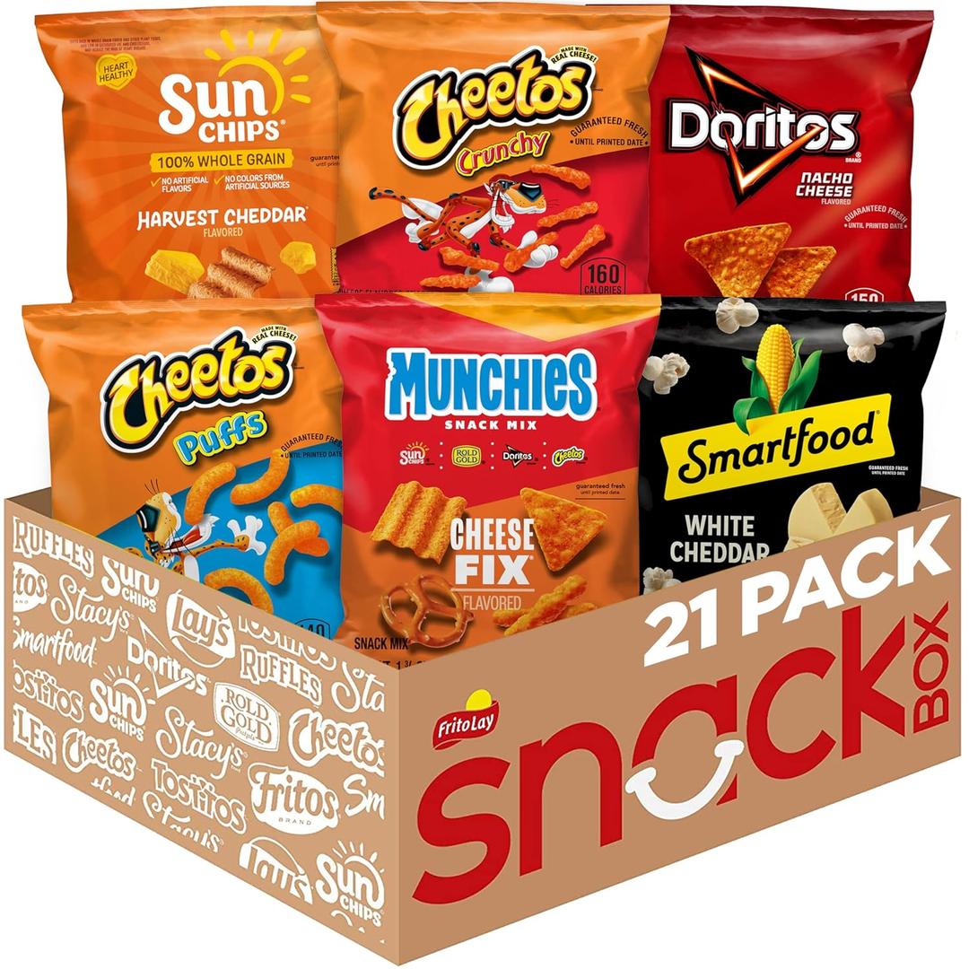 Frito-Lay Cheesy Mix Variety Pack (Pack of 21), BBD: FEB 10/226