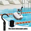 2 x Hook for All Robotic Pool Cleaner, Accessories Hook Swimming Pool Hooks for Poles Part for Robot Pool Vacuum Cleaner Including Cordless, Aboveground and Underwater, Attaches to Telescopic Poles