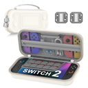 3 x LIFUFUTEE Switch 2 Case for Nintendo Switch 2 (2025)  Switch Carrying Case Shockproof Hard Shell Protective for Switch 2 Accessories, Portable Travel Case Holds 10 Game Cartridges (Black-Small)