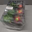 12 Pcs Christmas Tree Ball Ornament 3.15 Inch Red Green Glitter Lime Green Christmas Foam Ball Ornaments with Ropes Christmas Tree Hanging Baubles Decorations for Tree Xmas Decor Party Holiday