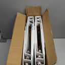 SUIN 1-Inch 3-Ring-Binder, Customizable Clear View Cover, for US Letter Size 8-1/2 x 11'', Perfect for Office/School (White - 12 Packs)