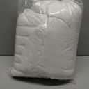 Cozy Bliss Cooling Comforter Seersucker Plaid Twin Size, Q-Max 0.45 Lightweight Cooling Blanket, Breathable Silk Smooth Summer Bedding Quilt for Hot Sleepers Night Sweats White