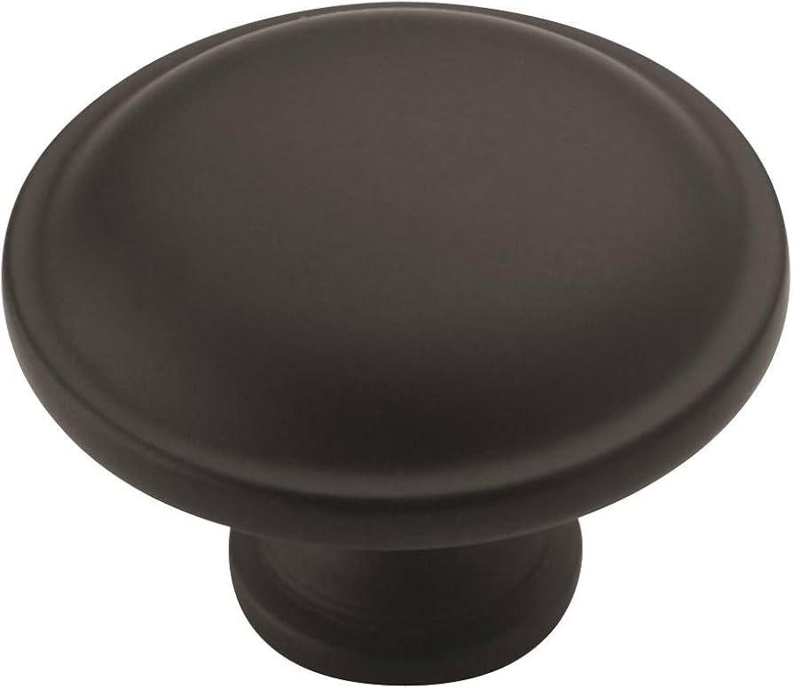 Amerock Bp53015-Fb 1-1/4" Knob Flat Black