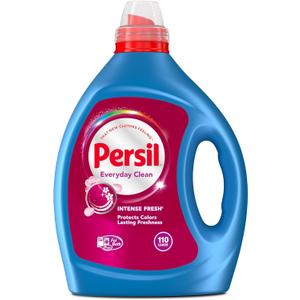 Persil Intense Fresh Everyday Clean, Liquid Laundry Detergent, High Efficiency (HE), Deep Stain Removal, 2X Concentrated, 82.5 fl oz, 110 Loads (82.5 Fl Oz (Pack of 1))