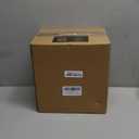 BESTSTAR 100PCS White Plastic Plates for Party, 10.25 Inch Disposable Plates with Silver Rim, Heavy Duty Dinner Plates for Christmas, Wedding and Birthday