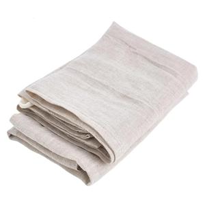 100% Linen Hand Kitchen Towels 13x29 Inches 2-Pack with Hanging Loop-Thin Reusable Soft Lightweight Dish Tea Towels for Bathroom, Drying Dishes, Cleaning, Baking & Decorative Use (Natural)