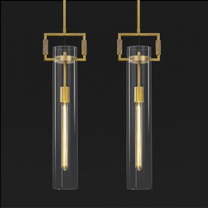 Modern Gold Pendant Light Set of 2, 21.6'' Pendant Lights Kitchen Island, Adjustable Height Brass Glass Pendant Light Fixtures, Large Pendant Lights for Dinning Room Farmhouse Bathroom