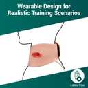 Wearable Neck Wound Packing Trainer Kit for Hemorrhage Control Training, Complete Bleeding Control Training Set for EMT, EMS, Tactical, Stop The Bleed Simulator