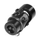 Steering U Joint Coupler, 1"-48 Spline X 3/4" DD Steering Shaft U Joint, Steering Universal Joint, Automotive Replacement U-Joint Coupling, Black