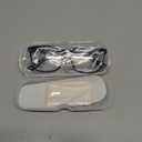 OPTOFENDY Bifocal Reading Glasses for Women Men, Square Clear Top Blue Light Blocking Computer Readers (Bright Black)