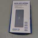 TV Antenna for HD Smart TV Indoor,1000+ Miles Range Digital Outdoor TV Antenna for Free Local Channels, Supports 8K/4K/1080P,33ft Coax Cable (Charcoal)