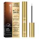 Lash Serum for Eyelash Growth Visible Results in 7 Days, Powered by W-Peptide Technology, Fuller-Looking Lashes, Hormone-Free & Gentle for Sensitive Eyes (0.1 fl oz)