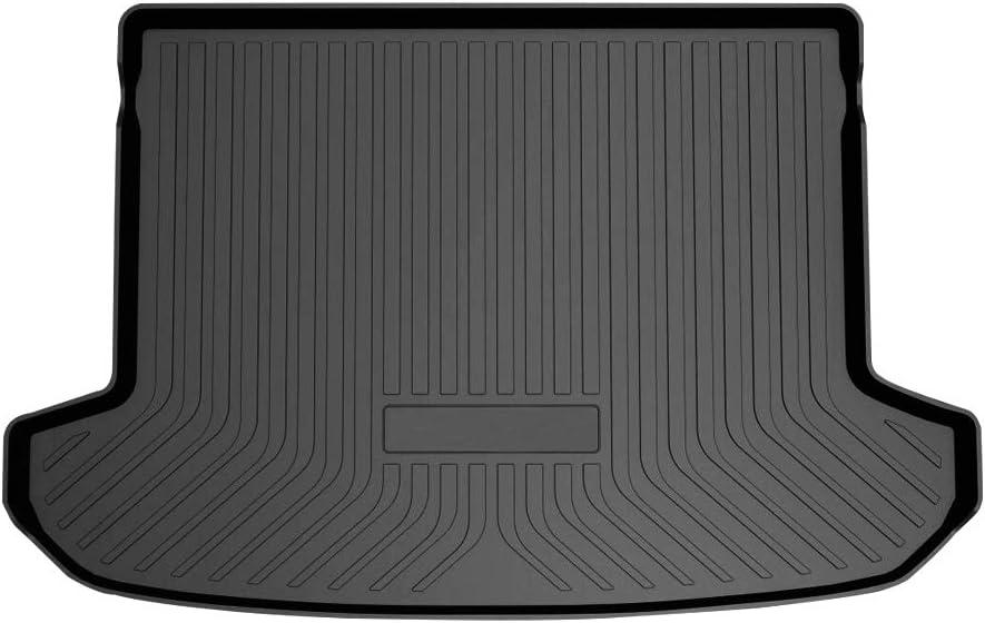 Mixsuper Custom Fit Cargo Liner for 2017-2022 Kia Sportage (Cargo Tray in Upper Deck Position) All Weather Trunk Liner Rear Durable Anti-Slip Cargo Mat Black