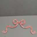 Zonon Metal Pink Bow Decor Room Art 15.75 x 7.87 Inch Coquette Bow Wall Art for Girls Cute Girly Preppy Girly Aesthetic Wall Decor for Home Dorm Decoration Coquette Party Gift for Girls Teens Women