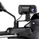 DM01 Motorcycle Dash Cam, 1080P HD Waterproof Camera, IP66 Weatherproof, 140° Wide Angle, Built-in WiFi, Loop Recording，Multiple Mount Accessories with 64GB SD Card Included