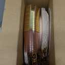 Morejoy 175pcs Pink Plastic Plates - Pink and Gold Disposable Plates sets, Include 25 Dinner Plates, 25 Dessert Plates, 25 Cutlery Sets, 25 Napkins Perfect for Wedding & Party & Holiday & Mother's Day