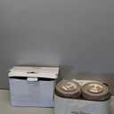 Dandat 4 Pcs Insulated Bento Box Portable Stainless Steel Food Container Round Stackable Leakproof Thermal Food Container for Adult Men Women with Insulated Bag, 74 oz(Khaki)