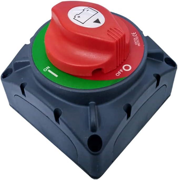 600A High Current Battery Switch, 12-48v Waterproof Heavy Duty Battery Power Cut Master Switch Disconnect Isolator for Car Vehicle RV and Marine Boat (ON/Off High Current)