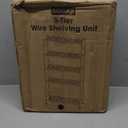 Sakugi Storage Shelves - 5 Tier Shelf Organizer, Heavy Duty Garage Shelving Unit with Leveling Feet, Stable Metal Shelves Organizer for Pantry, Kitchen and Closet, 33.0" W x 12.6" D x 72.0" H, Black