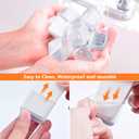 BAIPOK 36pcs Square Chair Leg Floor Protectors, Silicone Floor Protectors for Chairs, Chair Leg Protectors for Hardwood Floors, Felt Furniture Pads for Wood Floors, Prevent Scratches, Small, Clear (Square S (0.90'' -1.22''))