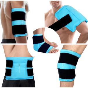 Ice Packs for Injuries Reusable, Large Hot Cold Gel Pack for Shoulder Back Knee Pain Relief, Instant Compress for Arthritis, Swelling, Sprains, Bruises, 2 Adjustable Straps, 10.5"x14.5"