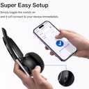 Bluetooth Headset, Wireless Headset with Microphone for PC, V5.2 Computer Headset with Noise Cancelling Mic, USB Dongle, Charging Base & Mute Button for Work, Cell Phones, Computer (Black)