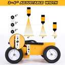 2395000 Heavy Duty High-Performance Striping Line Marking Machine, Parking Lot Striping Machine, Compatible with Professional Inverted Striping Spray Paint, 9.8" x 13" x 28.3", Yellow (Yellow)