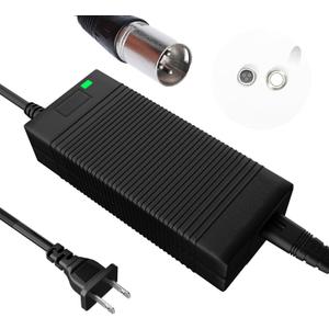 EVAPLUS 54.6V Fast Electric Bike Charger for 48V Lithium Battery(DC5.5-2.5/2.1MM Jack Connector)&(3-Prong Inline Connector)&(3pin XLR Plug)