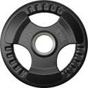 Elevens Rubber Weight Plates 2-Inch Cast Iron Grip Plates Olympic plates for Weightlifting, Strength Training, Muscle Toning, Crossfit in Home & Gym